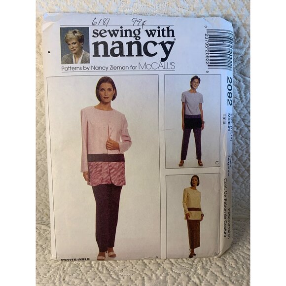 Sewing with Nancy Misses Dress Sewing Pattern sz 12-14 2092 - uncut - Picture 10 of 11